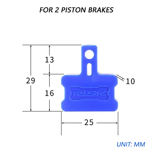 6-Pack Bike Brake Pad Spacers for Disc Brakes