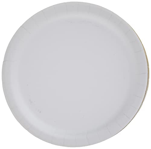 9-Inch Neon Yellow Paper Plates - Disposable Dinnerware (Pack of 16)