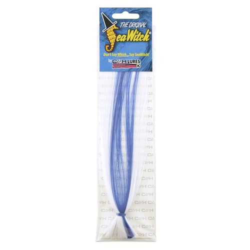 Sea Witch Fishing Lure - 1/4 oz White/Blue, Big Game Trolling