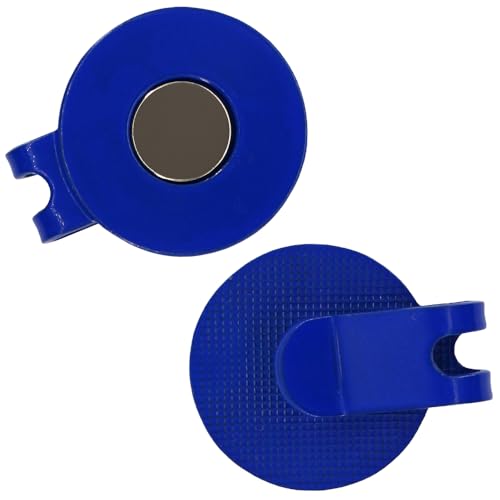 Magnetic Golf Hat Clip for Ball Markers - 2 Pack, Cobalt Blue