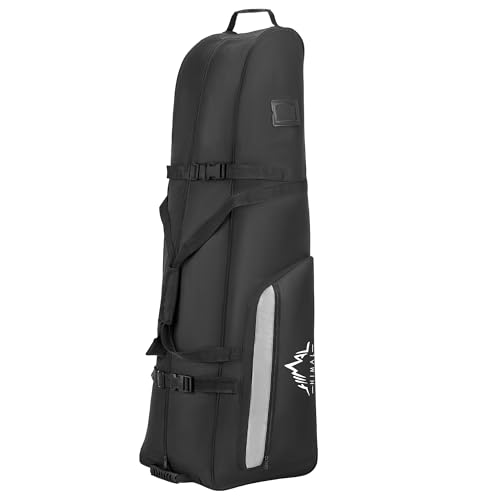 Himal Outdoors Black Soft-Sided Golf Travel Bag with Wheels - Basic Edition