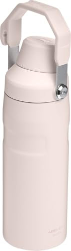 Stanley IceFlow Fast Flow Water Bottle 16oz Rose Quartz Leakproof & Insulated