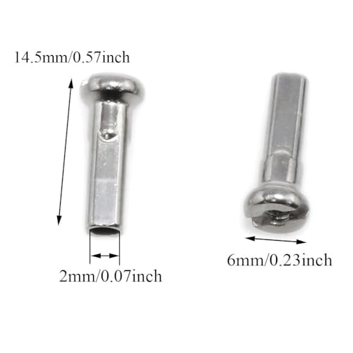 14G Stainless Steel Bike Spokes - 10.2 Inch, 12 Pack