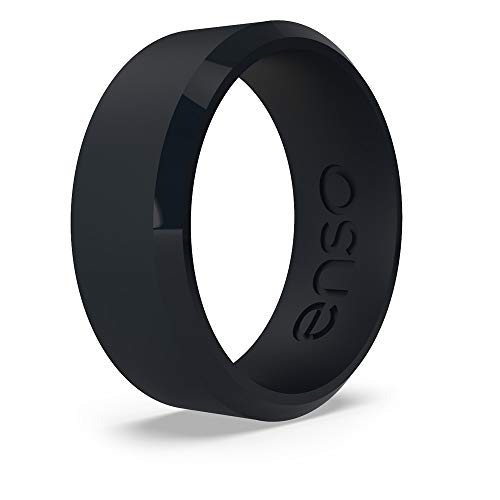 Bevel Classic Silicone Wedding Ring – Hypoallergenic & Comfortable – 8mm Wide