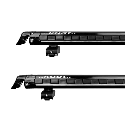 Durable Rooftop Ski & Snowboard Rack - 6 Skis/4 Snowboards, Black Metallic/Gray Anodize