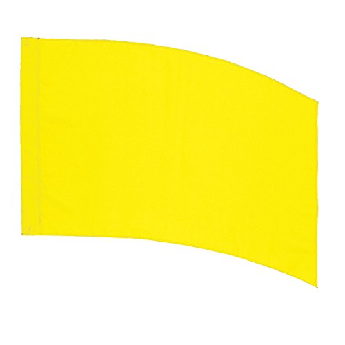 Color Guard Practice Flag - Curved Rectangle 36" x 54" - Yellow