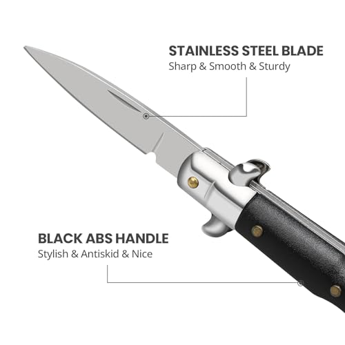 Small Pocket Knife - Black Utility Folding Knife for Everyday Use
