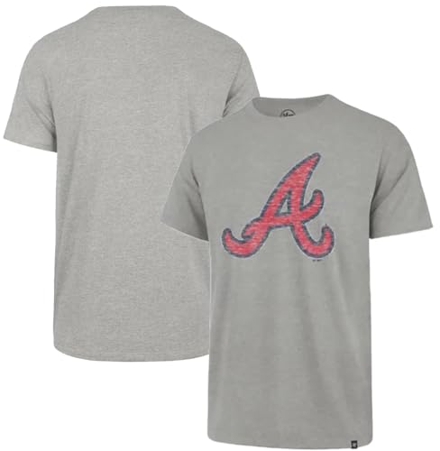 Men's Distressed Logo Baseball T-Shirt - Vintage Team Style