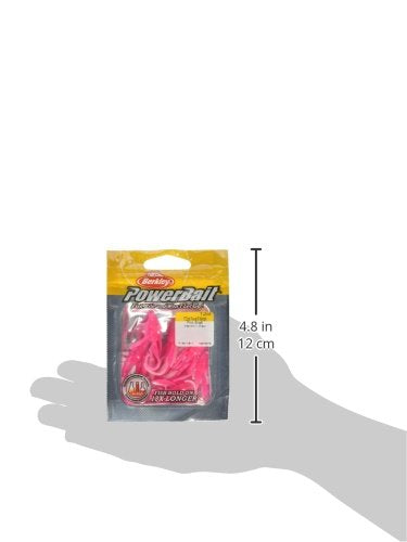 PowerBait Power Nymph Pink Shad 1" Fishing Bait - 12 Count