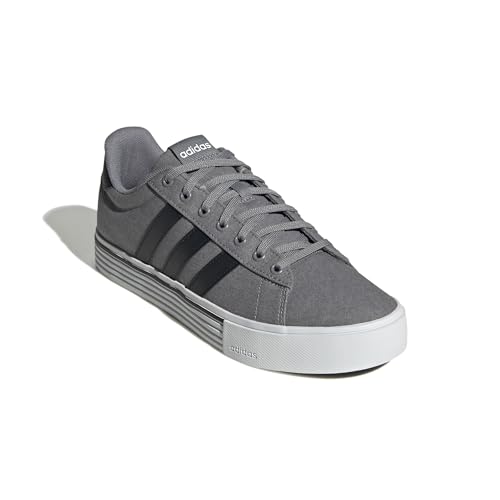 Men's Casual Skate-Inspired Sneakers - Grey/Black/White