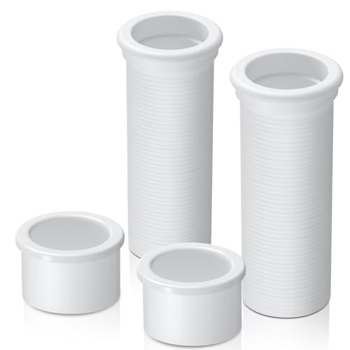 Yaocom 2Pcs Adjustable Splashwell Drain Pipe 3/4-Inch or 1-1/4 Inch Boat Livewell Overflow Drain