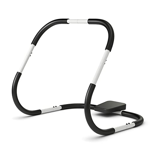 Ab Cruncher Sit Up Trainer with Padded Headrest - White