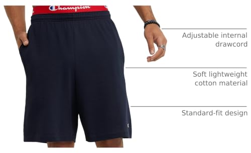 Men's Lightweight Cotton Lounge Shorts, 9 Inch Inseam