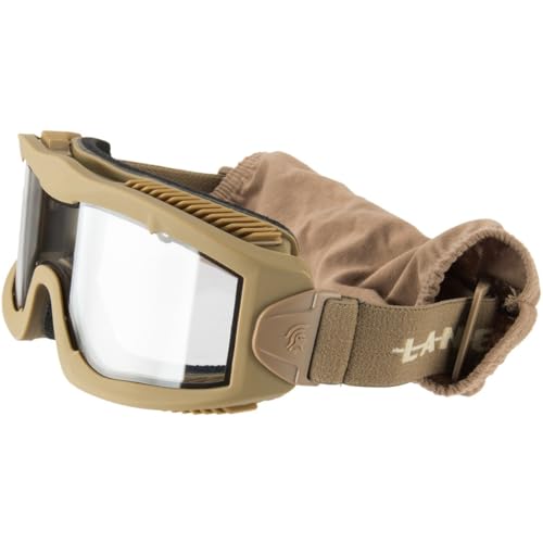 Airsoft Tactical Safety Goggles - ANSI Z87.1 Anti-Fog - Tan