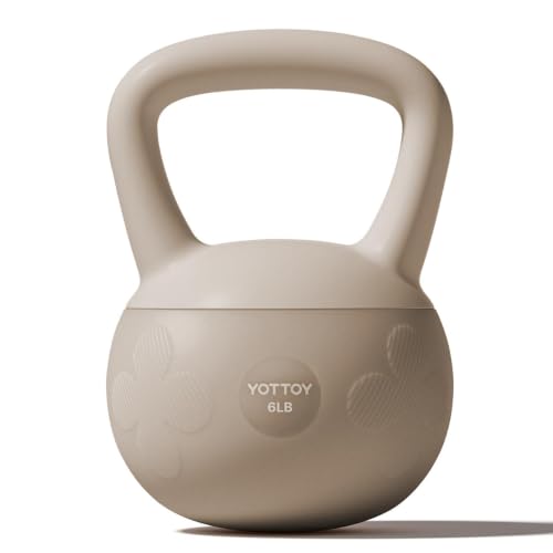 YOTTOY Soft Kettlebell for Home Workout with Wide Handle & Cushioned Base