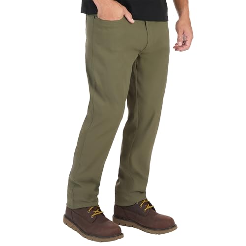 The American Outdoorsman Men's 5-Pocket Stretch Nylon Travel Pants, 36W x 30L, Grape Leaf