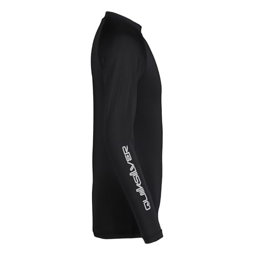 Quiksilver Boys' Snug Fit Long Sleeve UPF 50+ Surf Rash Guard Black Day 8