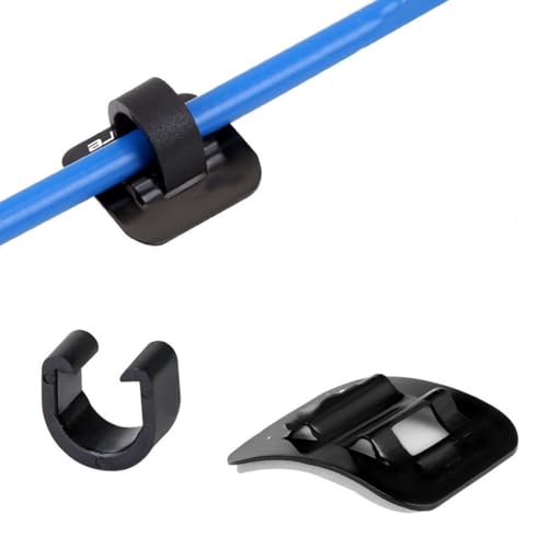 10-Pack Aluminum C-Clip Cable Guides for Bicycles