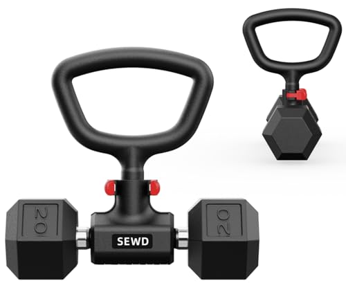 SEWD Adjustable Dumbbell to Kettlebell Converter - Portable Fitness Equipment
