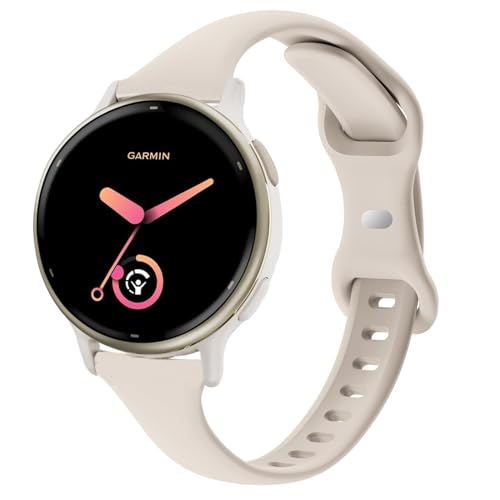 Slim Silicone Watch Band for Garmin Vivoactive - Starlight