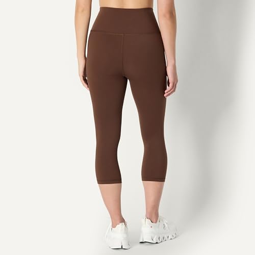 Women's High Waist Capri Workout Leggings - Rich Hazel, X-Small