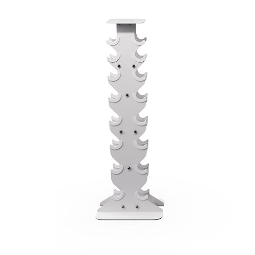 Dumbbell Rack - Sturdy Cast Iron Space-Saving Storage - L/Sandstone