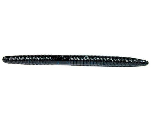 7" Senko Soft Plastic Worm Fishing Bait Lures - 5 Pack, BLA