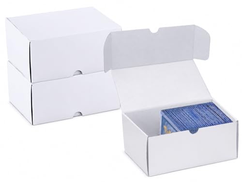 Toploader Trading Card Storage Box - 300 Count, 3 Pack - White