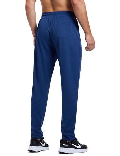 Vlynor Men's Navy Large Lightweight Athletic Joggers with Pockets