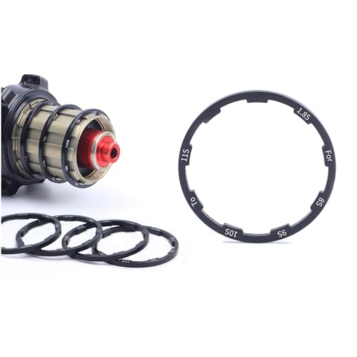 Bike Cassette Hub Spacer Set - 8 pcs, Multiple Sizes for MTB & Road Bikes, Juscycling