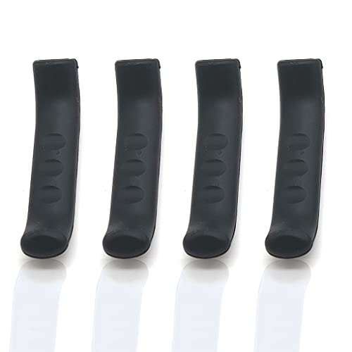 Silicone Gel Bicycle Brake Lever Covers - 2 Pairs, Black