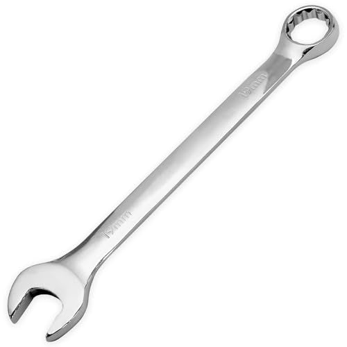 19mm Metric Wrench Industrial Combination Wrench with 12-Point Design Chrome Vanadium Steel Gear Spanner