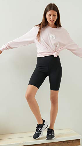 Yummie Women's Mel Cotton Stretch Shaping Biker Shorts Small Black