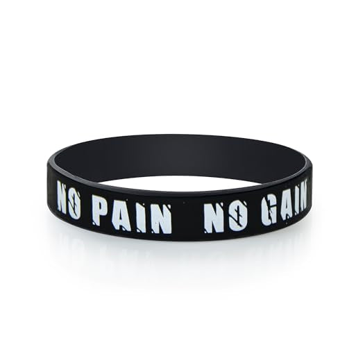 Inspirational Silicone Wristbands - 6 Pack of Motivational Messages