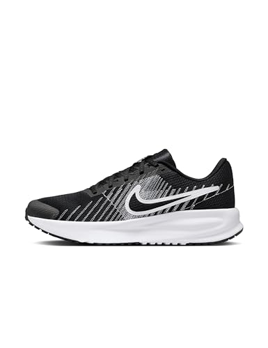 Men's Run Defy Road Running Shoes - Black/White - Size 12