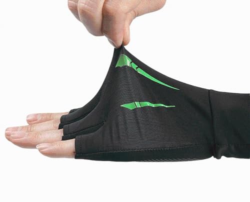 UV Protection Fingerless Fishing Gloves - Breathable Non-Slip Black