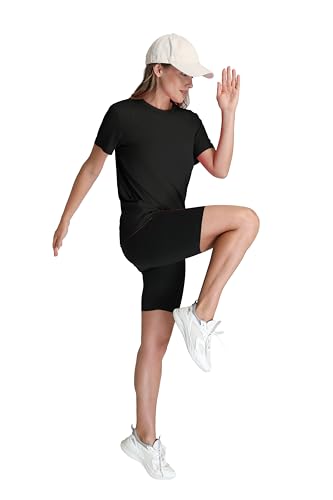 Breathable Quick Dry Workout Top for Women - Black, Medium