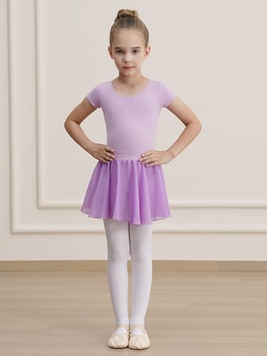 Girls Ballet Leotard with Attached Tutu Skirt - Toddler Dance Outfit