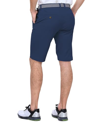 Outdoor Ventures Men's 11" Inseam Navy Crew Golf Shorts - Casual Hiking & Golf