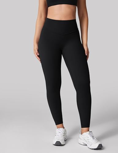UNISSU Hidden Scrunch Leggings 25'' Medium Black | High-Waist Yoga & Workout Pants