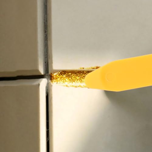 Plastic Scraper: Hemobllo 20pcs Caulking Tool Set Silicone Sealant Grout Finishing Tool for Kitchen Bathroom Floor Sealant Sealing (Straight Angle)