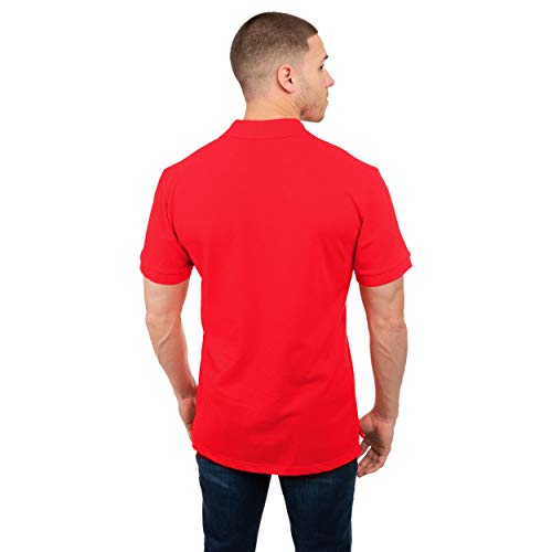 Men's Casual Team Logo Short Sleeve Polo Shirt