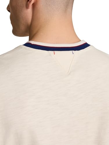 Champion Men’s Modern Retro Washed Cotton Crewneck Sweatshirt – Medium, Unbleached