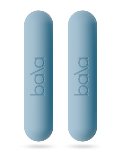 Bala Bars 2 lb Set for Home Workout - Sea Color, Ergonomic Dumbbells for Women & Men