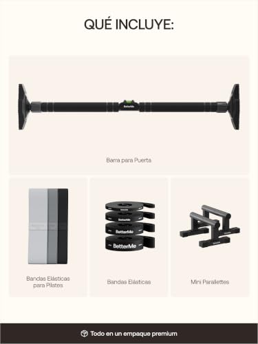Calisthenics Kit - Home Gym Equipment with Push Up Bars, Resistance Bands & Pull Up Bar