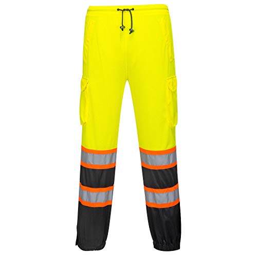 Portwest US388 High Visibility Two-Tone Reflective Lightweight Mesh Over Pants Hi Vis Cargo Safety Work Pants