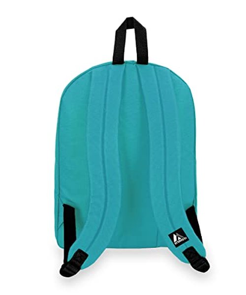 Everest Classic Backpack, Turquoise, One Size