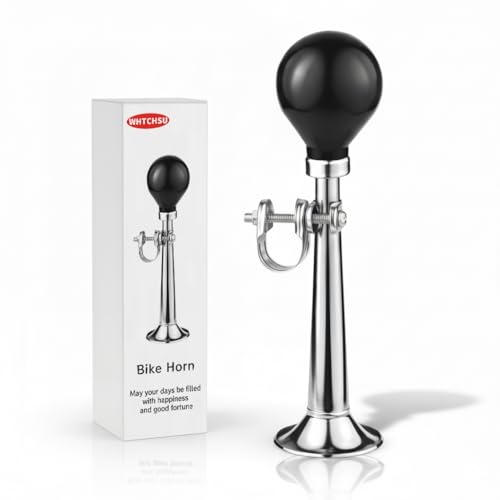 Loud Metal Squeeze Bike Horn for Adults - Silver