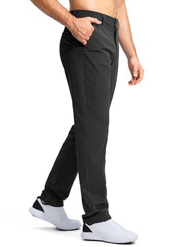 Men's Stretch Golf Pants - Lightweight Quick Dry Casual Trousers with Pockets
