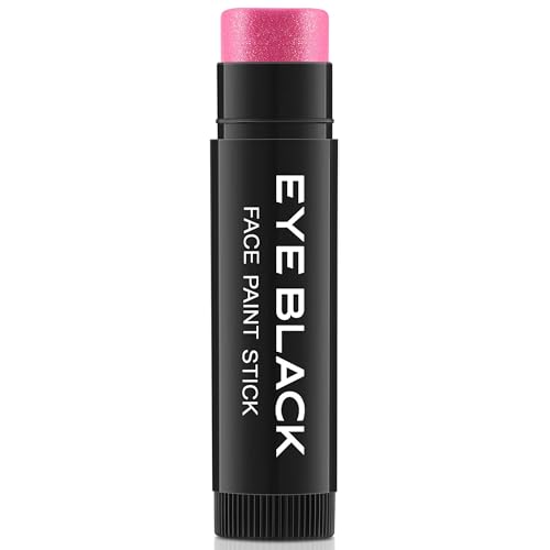Glitter Eye Black Stick - Waterproof Sports Face Paint, Pink